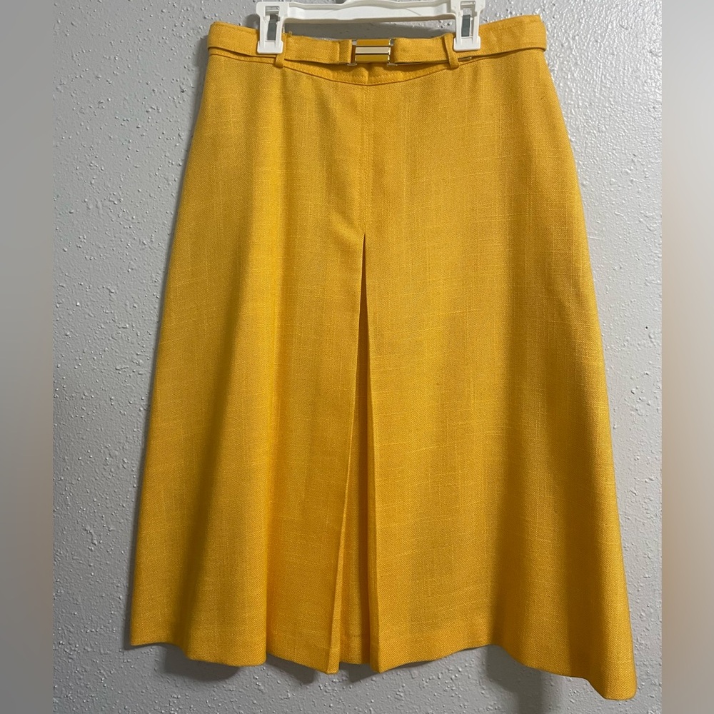 Chic Mustard A-Line Skirt